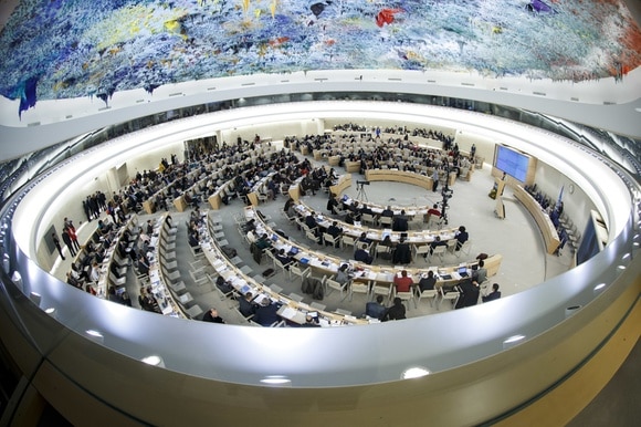 Sala de conferencias del Consejo de Derechos Humanos